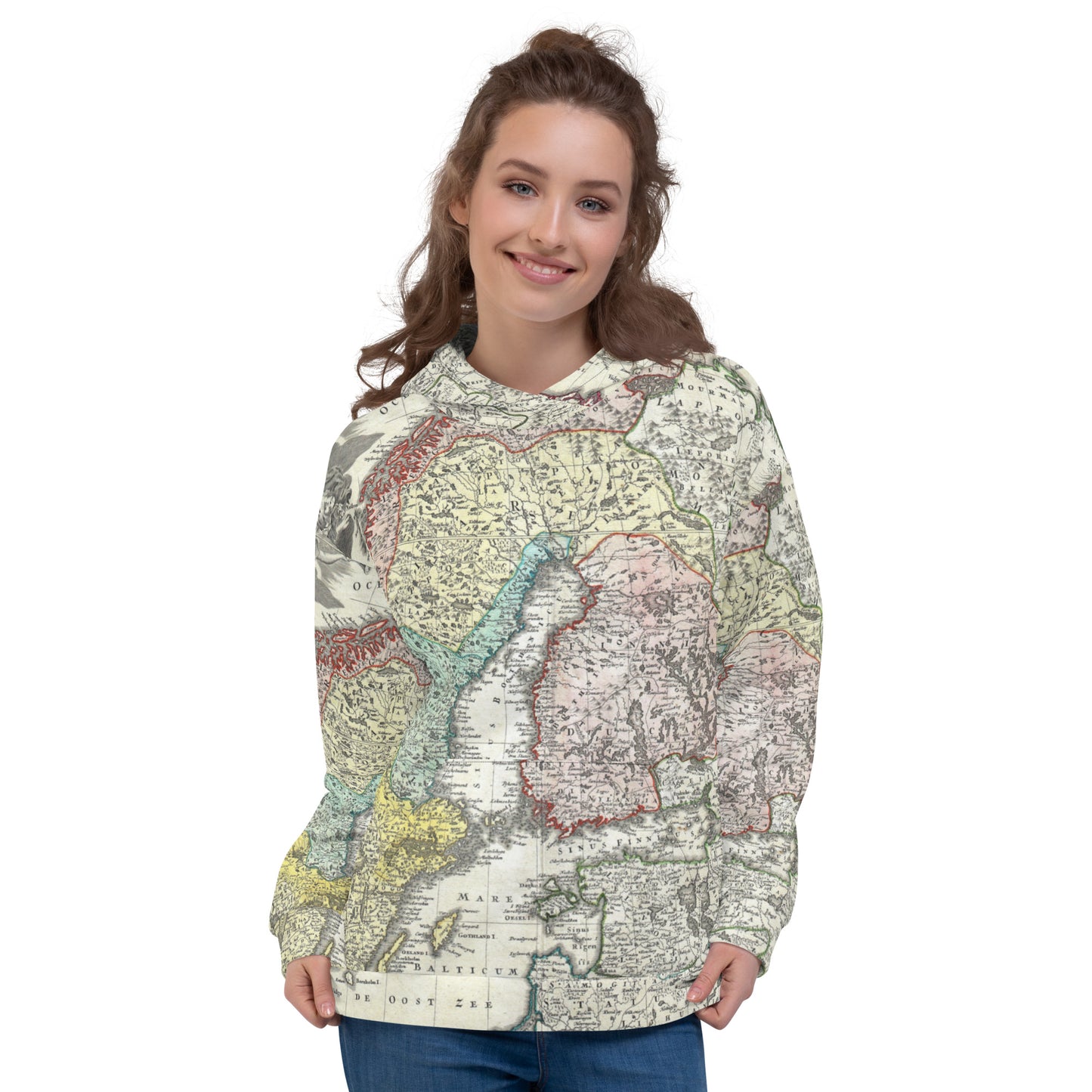 Scandinavian Map Unisex Hoodie