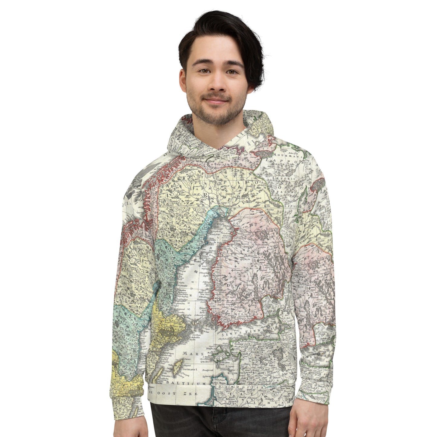 Scandinavian Map Unisex Hoodie