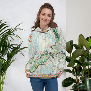 Agricultural Map of New Zealand from 1930 Unisex Hoodie