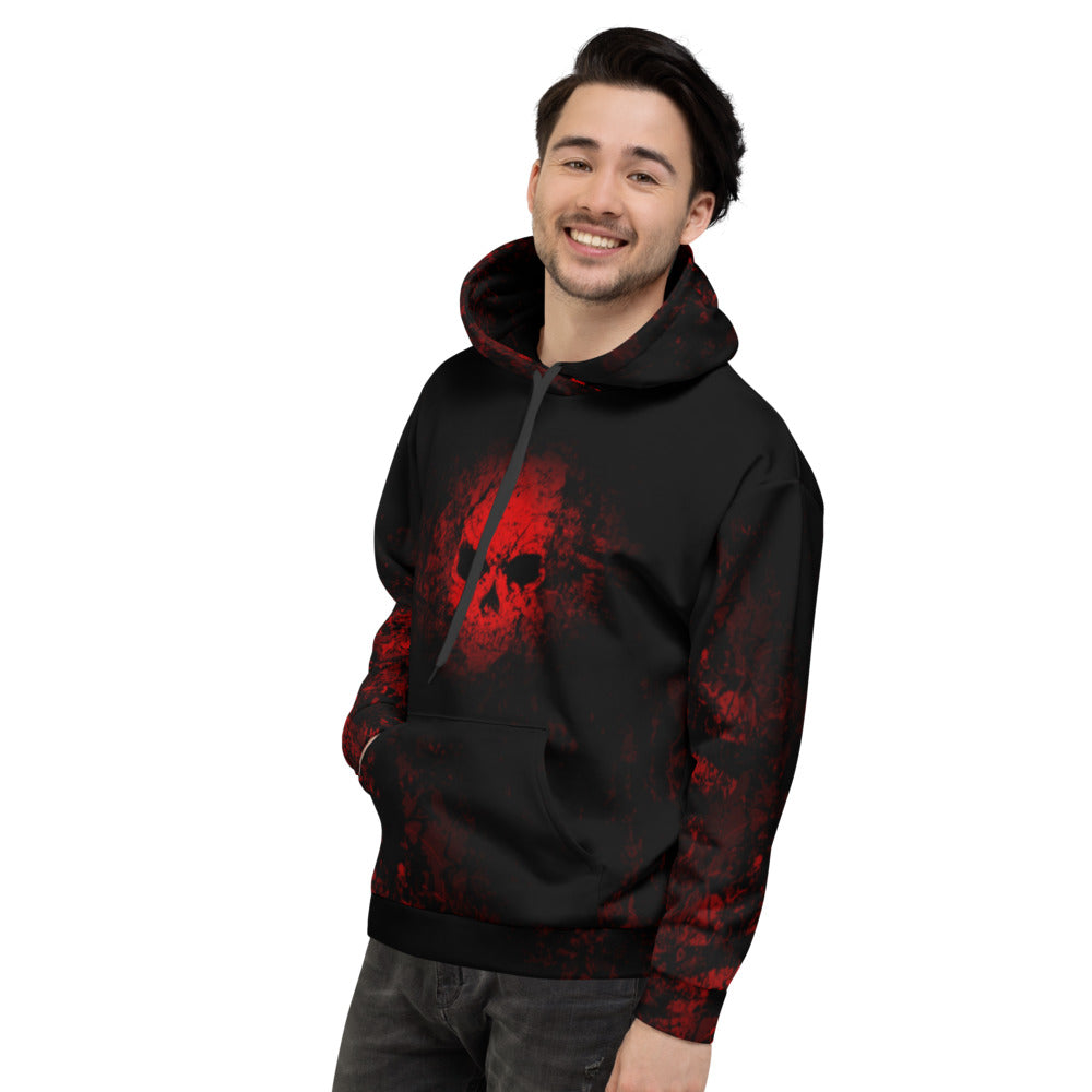 Crimson Shadows Unisex Hoodie