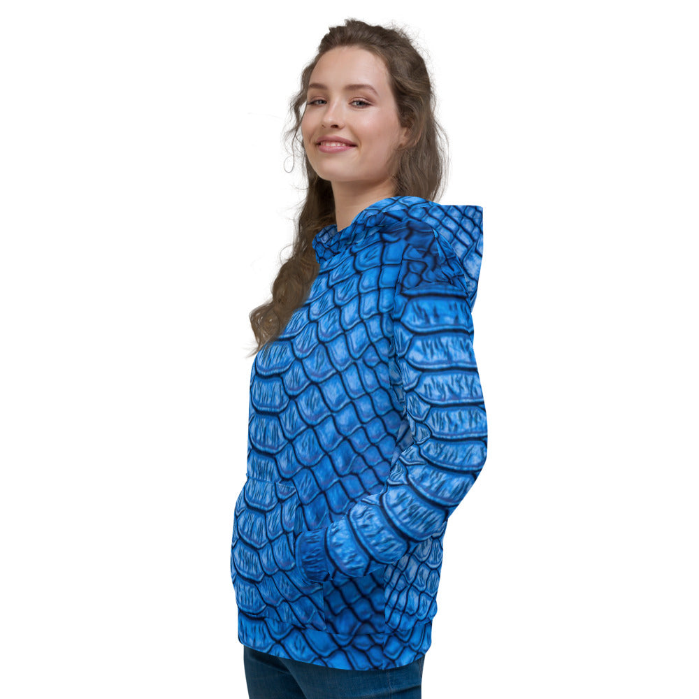 Blue Scales Unisex Pullover Hoodie