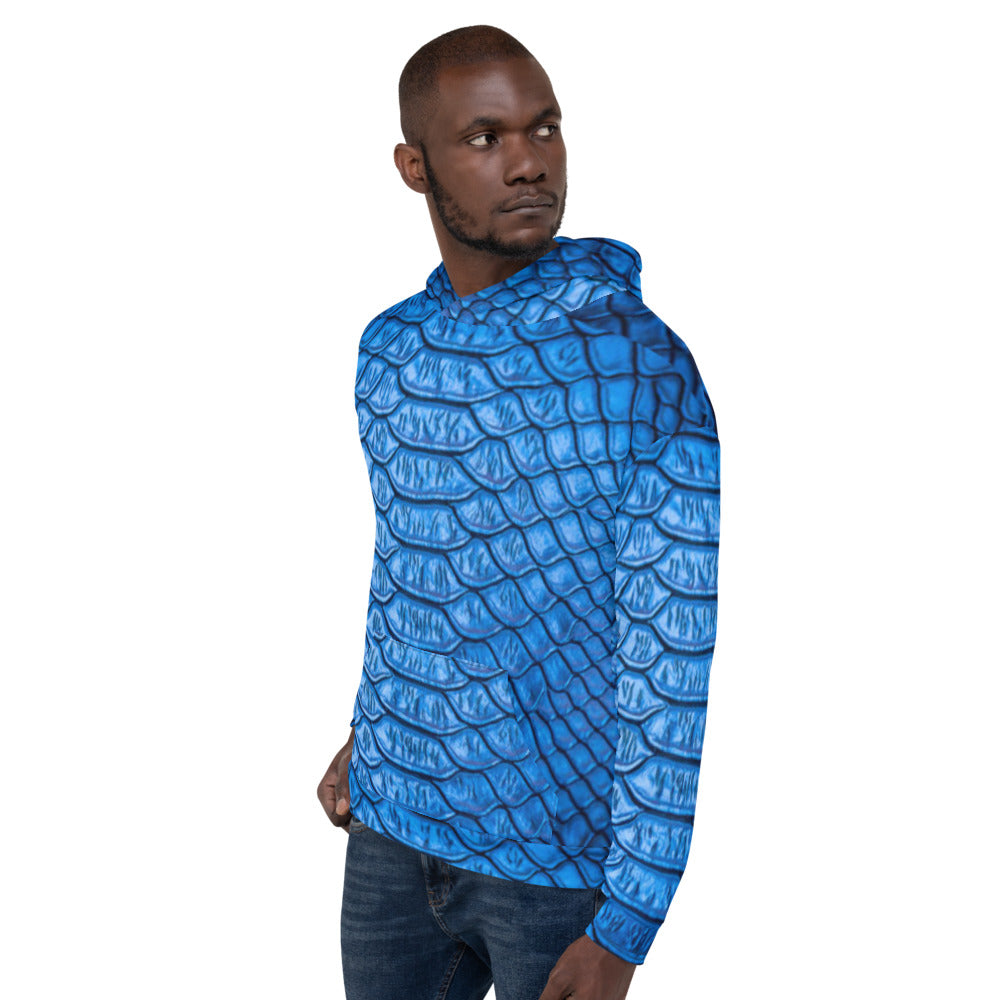 Blue Scales Unisex Pullover Hoodie