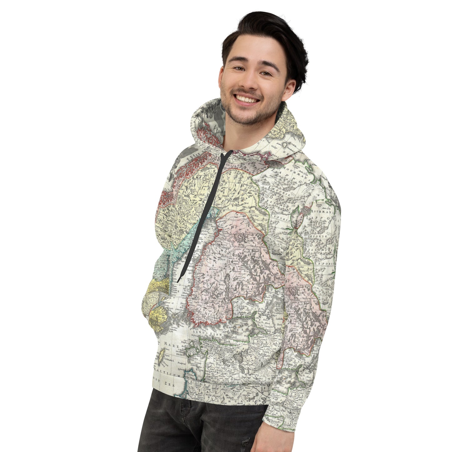 Scandinavian Map Unisex Hoodie