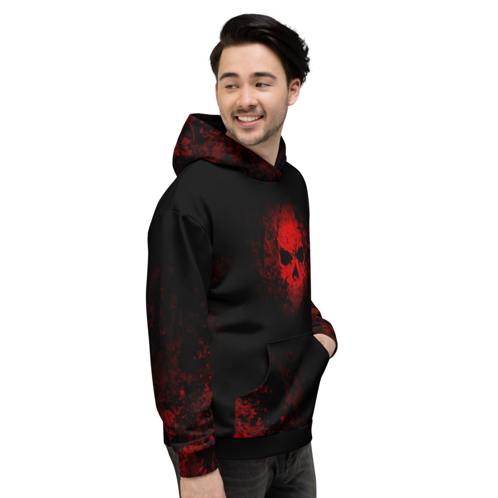 Crimson Shadows Unisex Hoodie