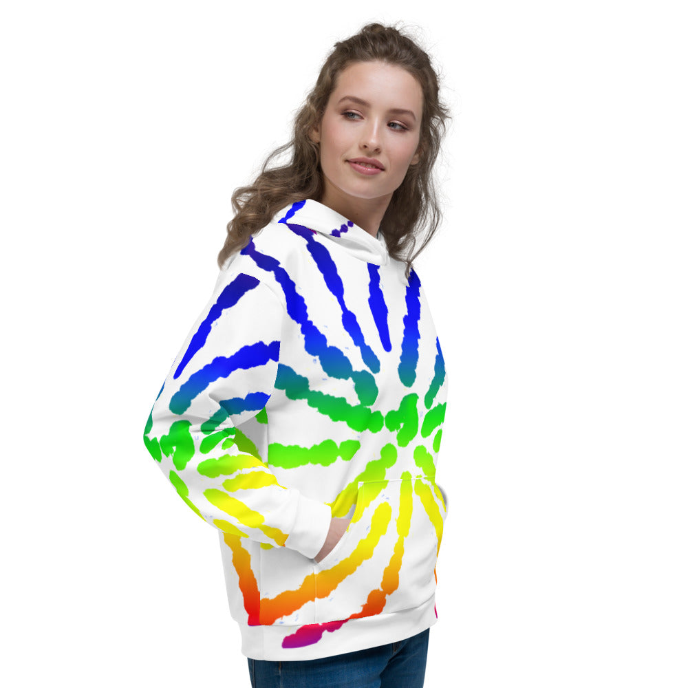 Rainbow Star Burst Unisex Hoodie