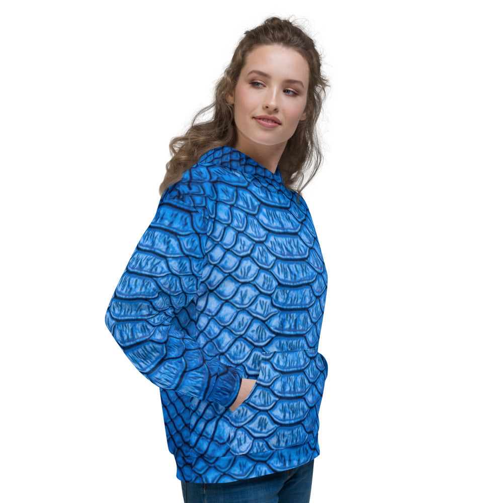 Blue Scales Unisex Pullover Hoodie