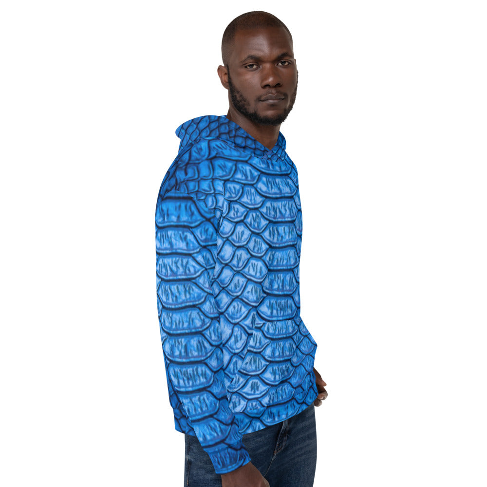 Blue Scales Unisex Pullover Hoodie