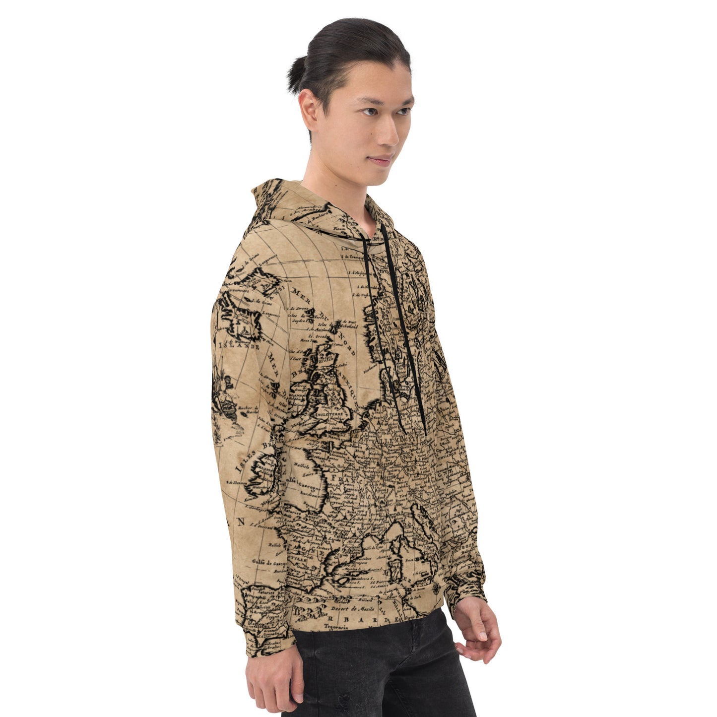 Old Map of Europe Unisex Hoodie