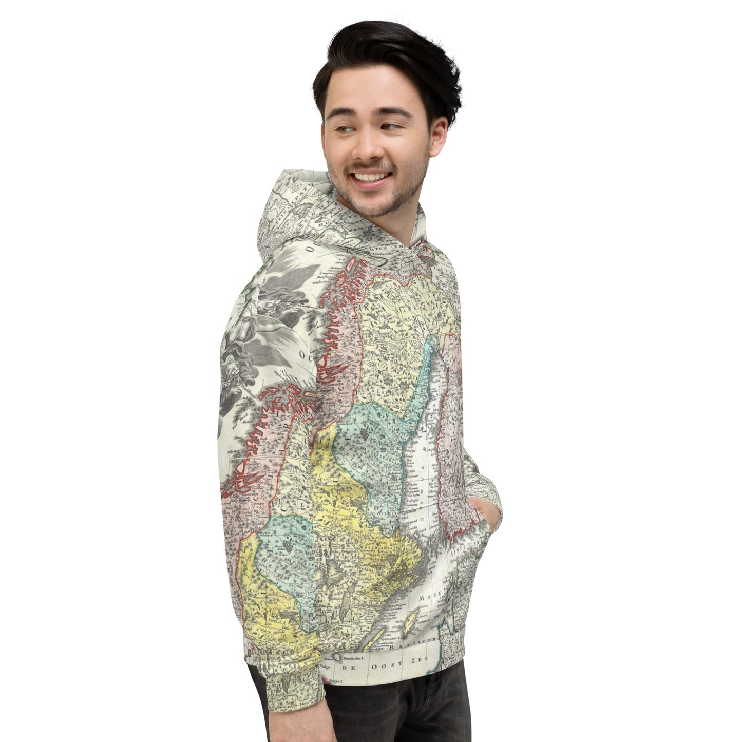 Scandinavian Map Unisex Hoodie