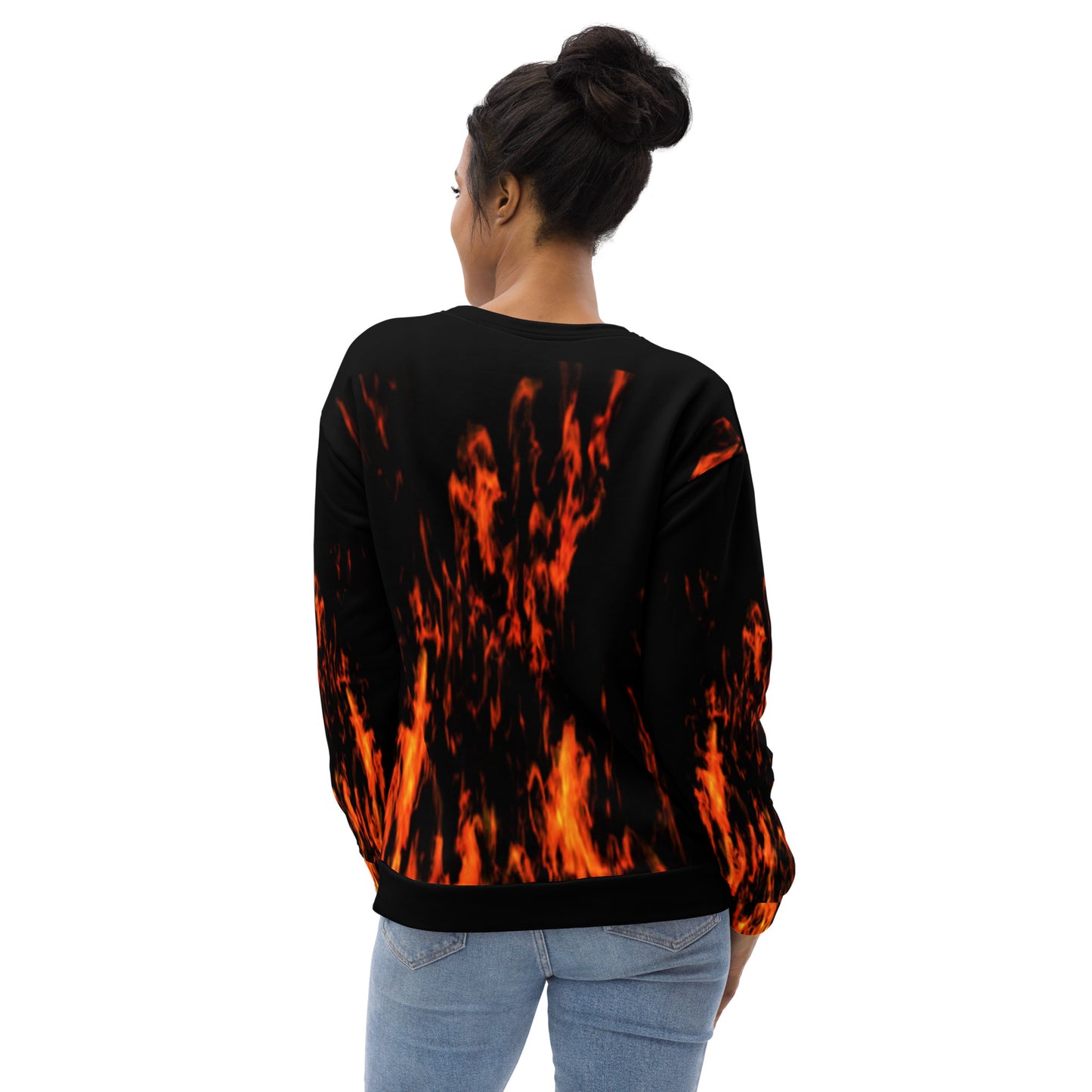 Fiery Skull Unisex Sweatshirt