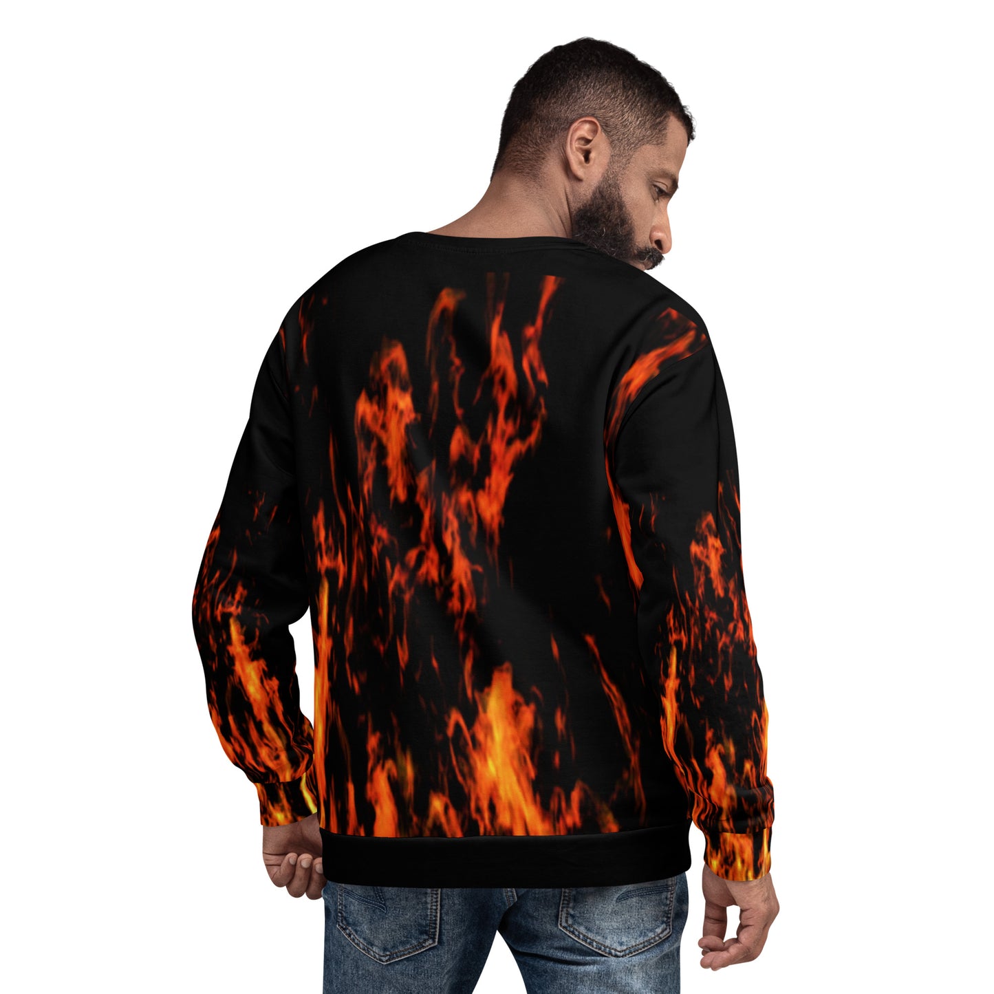 Fiery Skull Unisex Sweatshirt