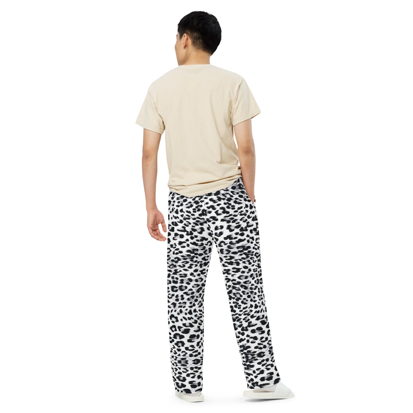 Snow Leopard Unisex Wide-Leg Pants