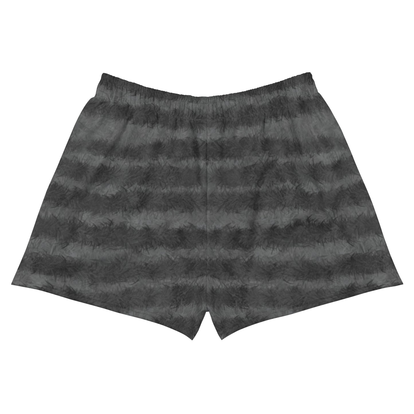 Grey Tabby Cat Fur Print Women's Short Shorts