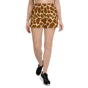Giraffe Spots Women's Short Shorts