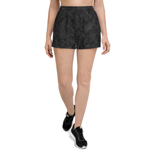 Black Cat Fur Print Women's Short Shorts