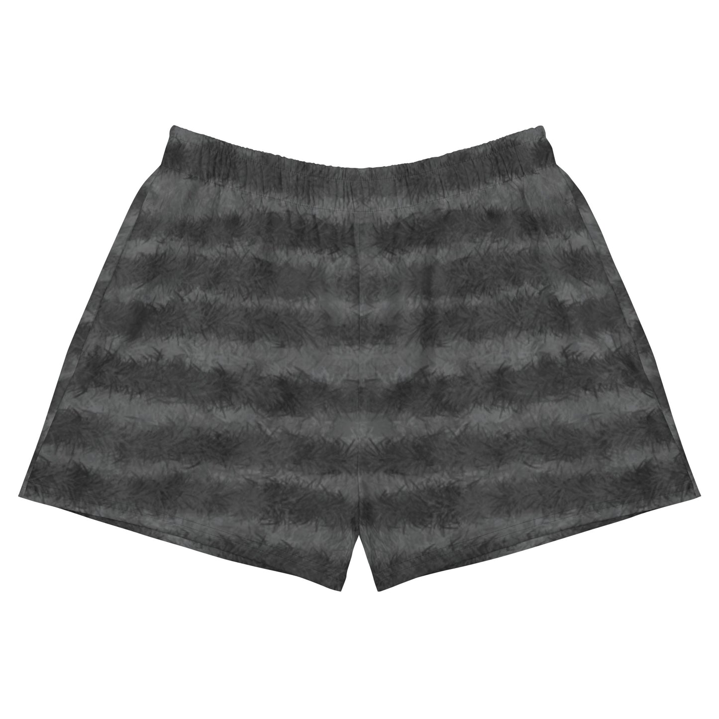 Grey Tabby Cat Fur Print Women's Short Shorts