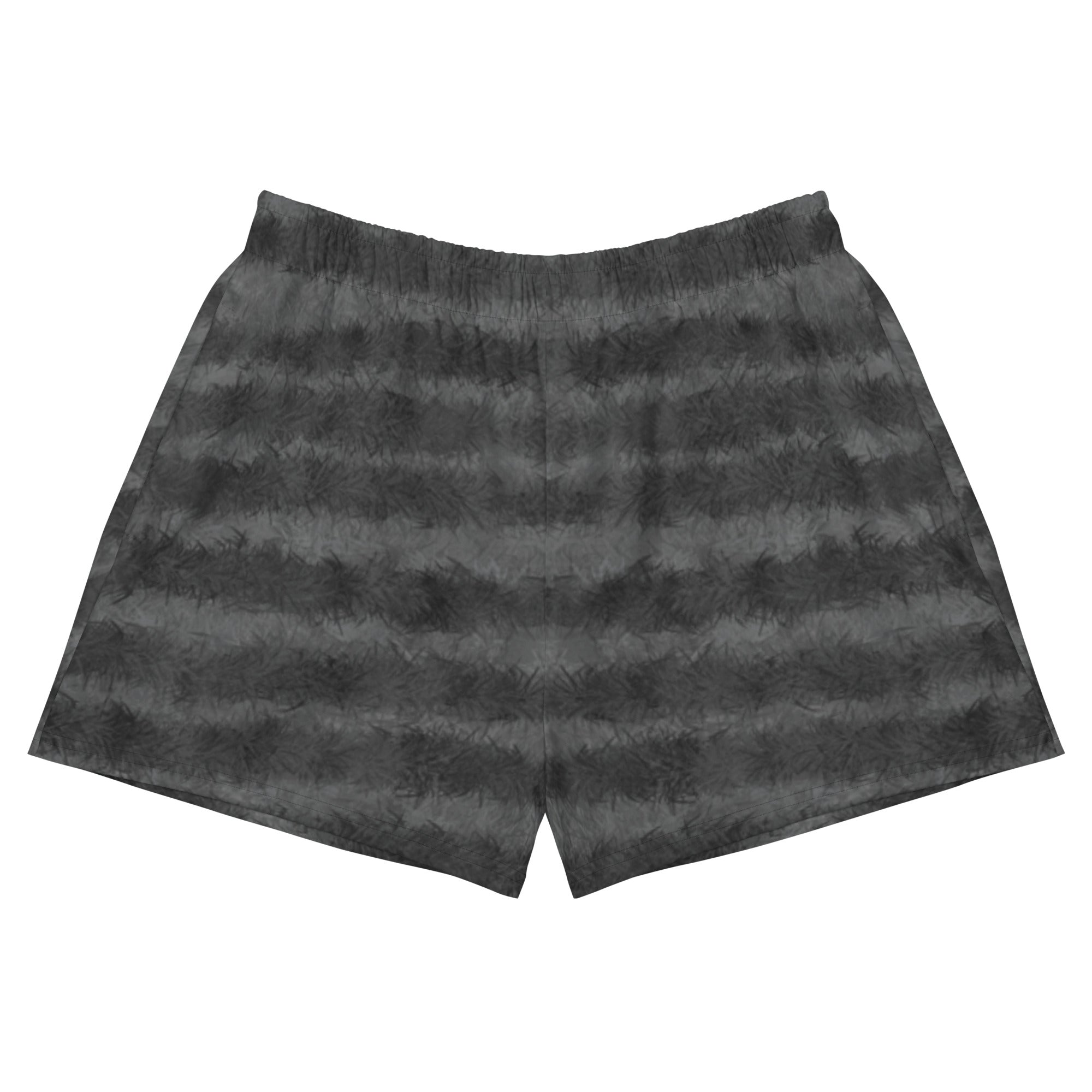 Grey Tabby Cat Fur Print Women's Short Shorts