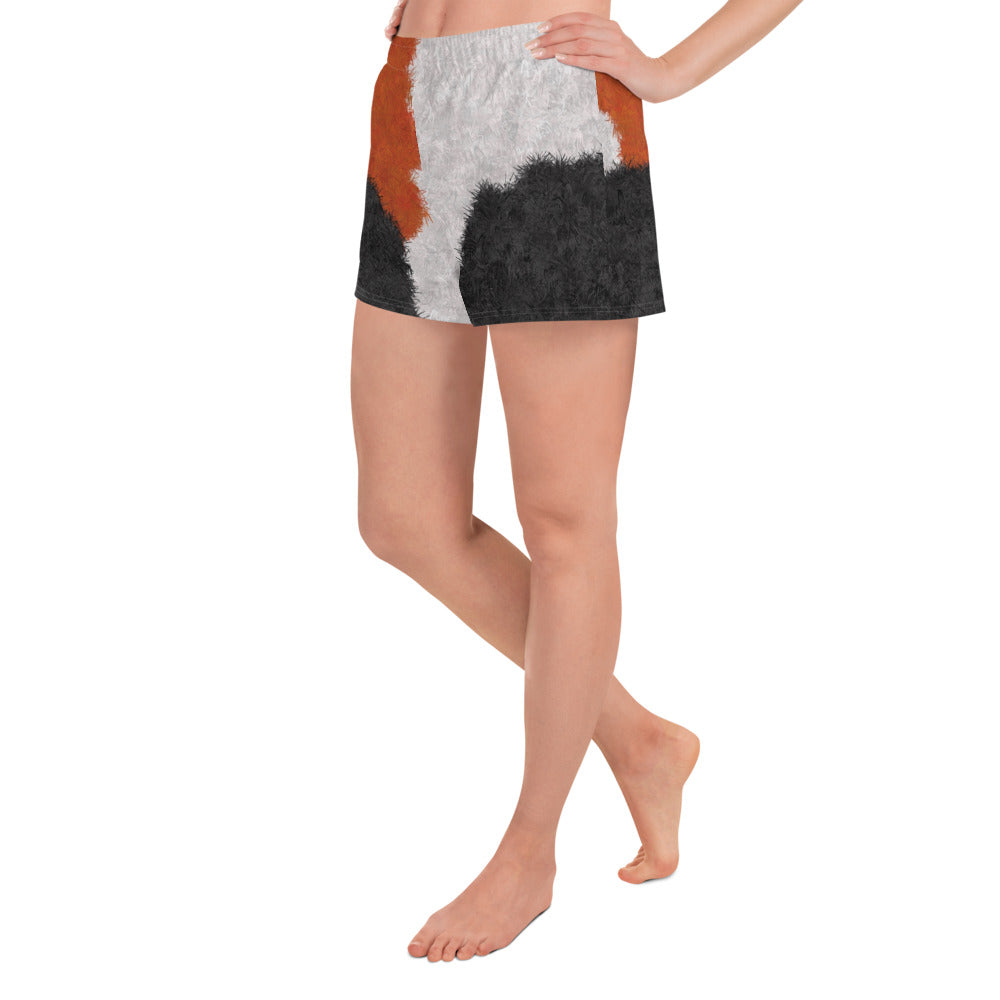 Calico Cat Fur Print Women's Short Shorts