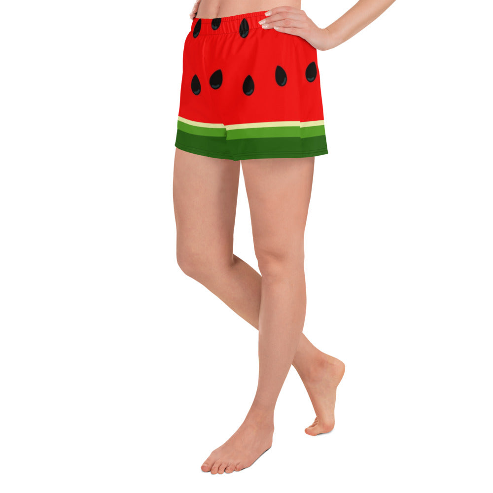 Watermelon Women's Athletic Short Shorts
