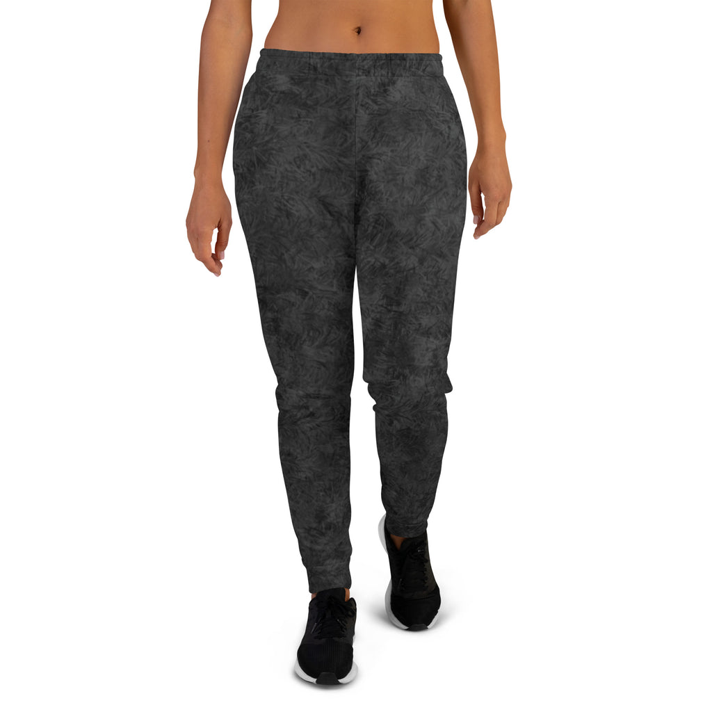 Black Cat Fur Print Women's Joggers