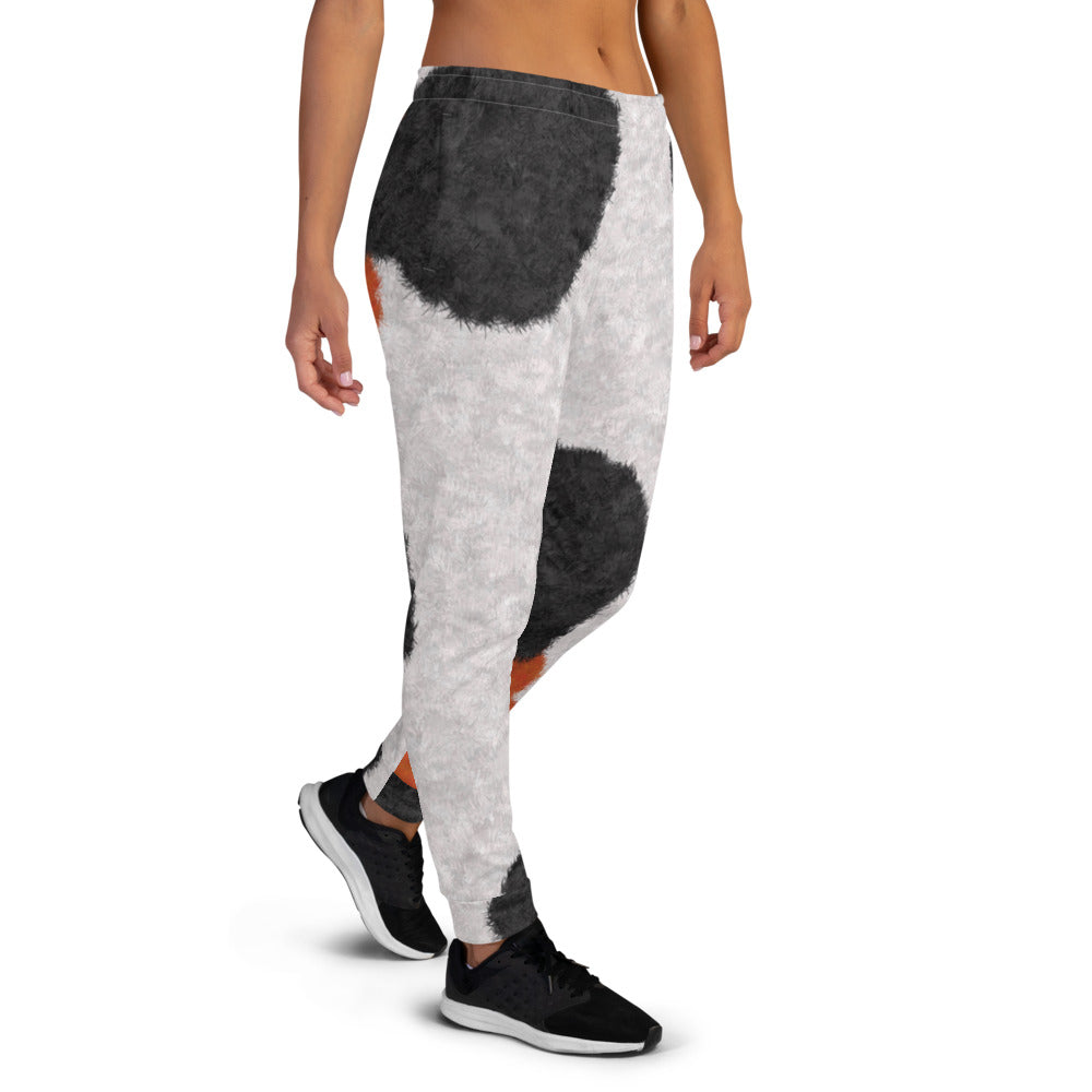 Calico Cat Fur Print Women's Slim Fit Joggers