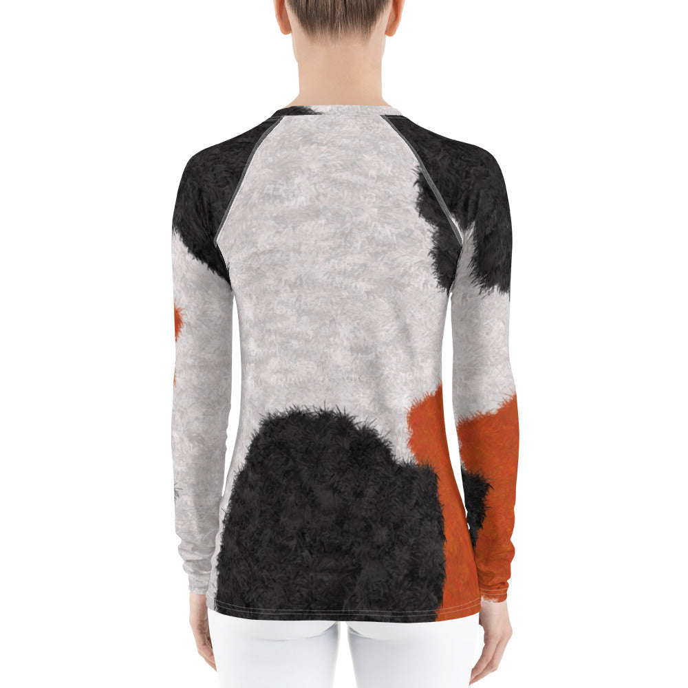 Calico Cat Fur Women's Rash Guard