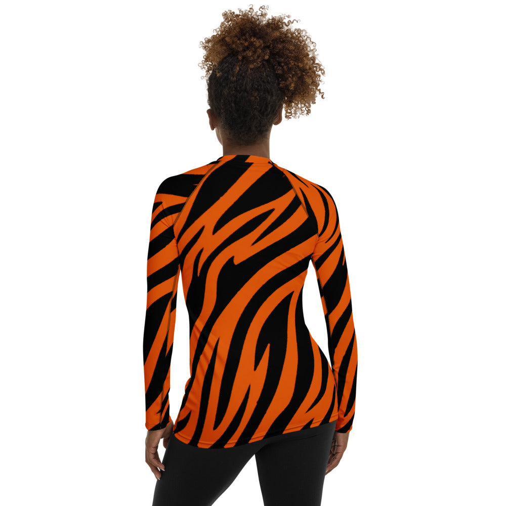 Tiger Stripe Women's Rash Guard