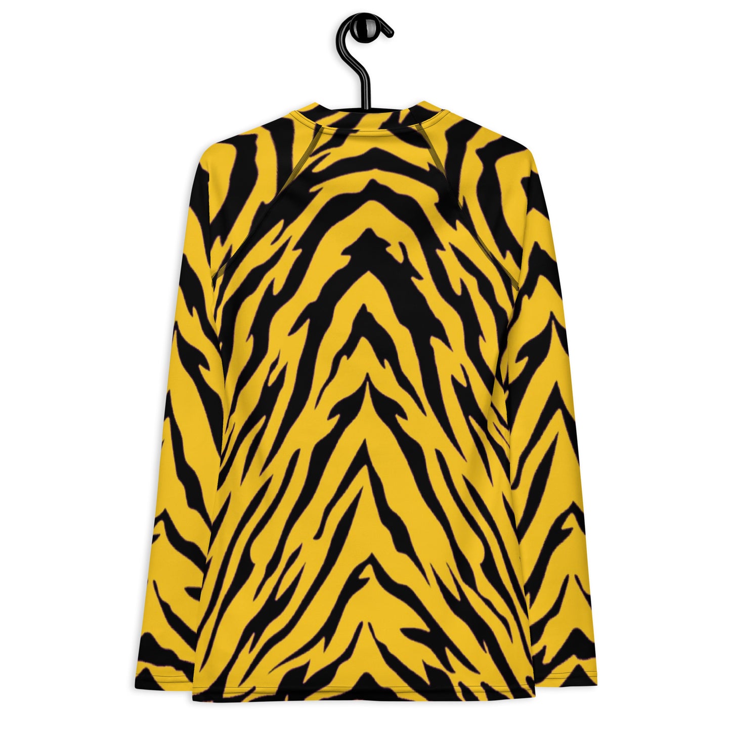 Black and Gold Tiger Stripes Women's Rash Guard