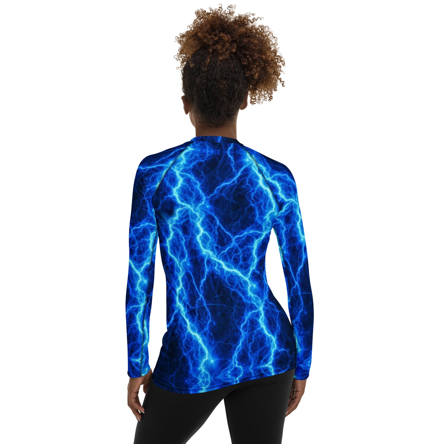 Electric Blue Women's Rash Guard