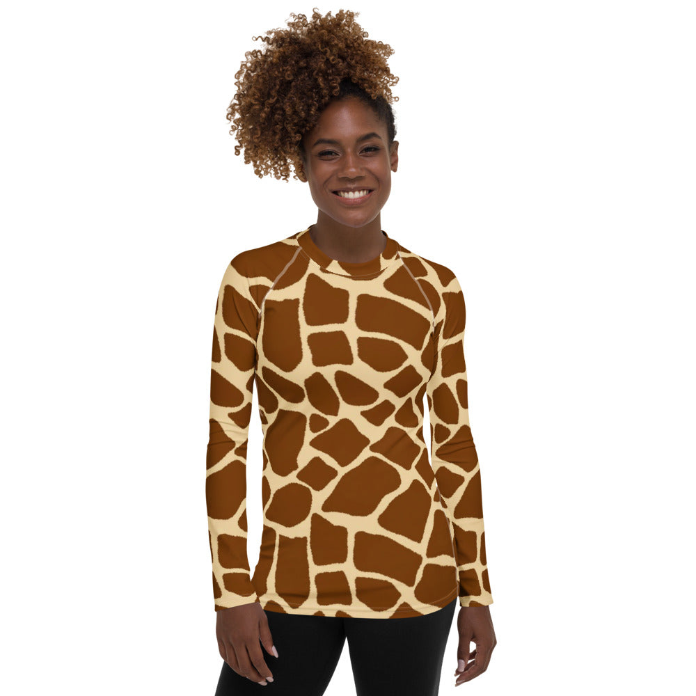 Giraffe Rash Giraffe Spots Women's Rash Guard – Stonecrowe Trading Co.
