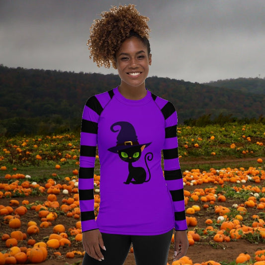 Witchy Kitty Women's Rash Guard