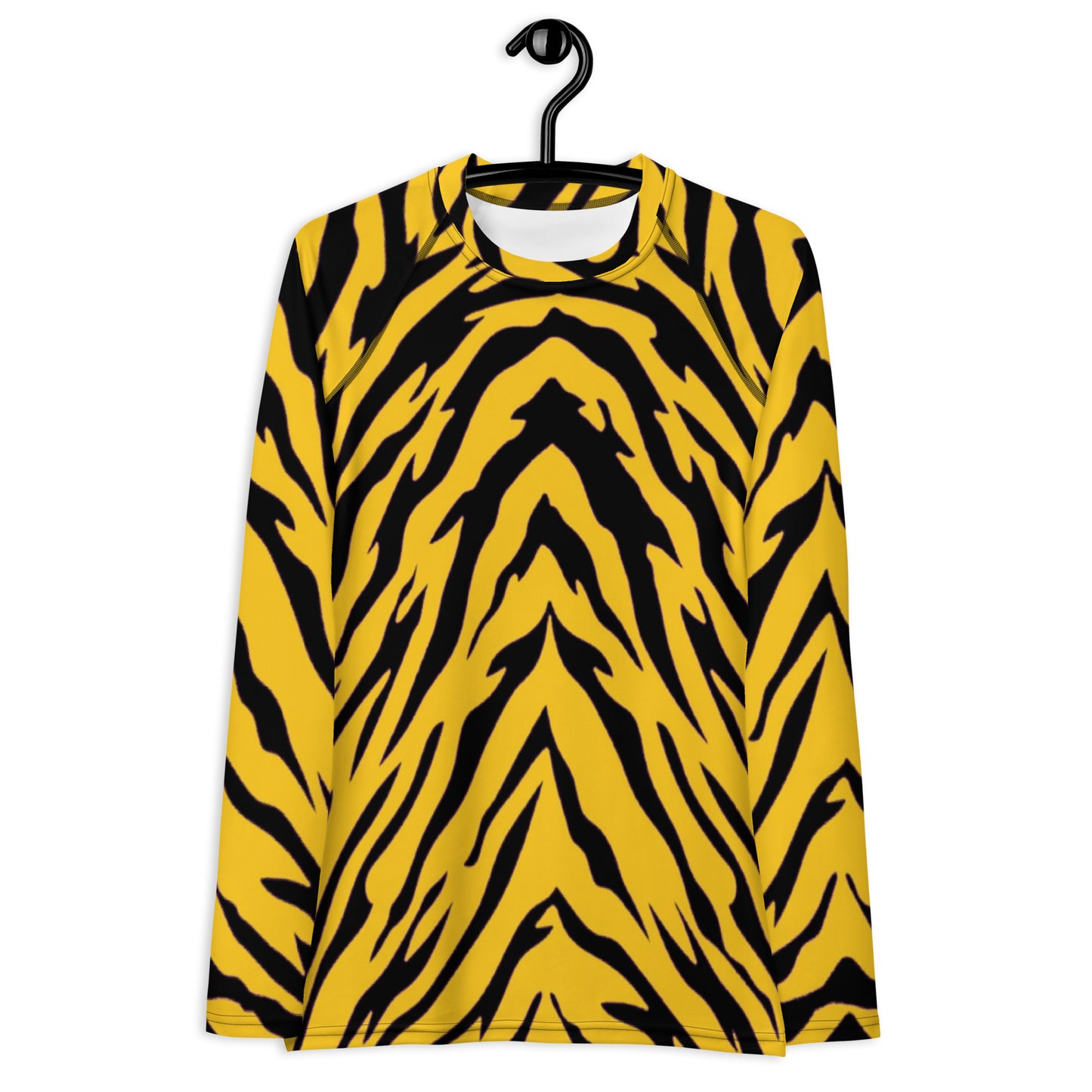 Black and Gold Tiger Stripes Women's Rash Guard