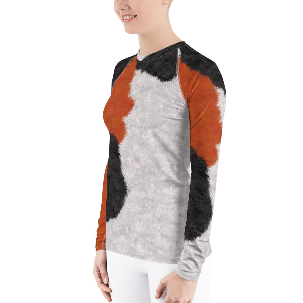 Calico Cat Fur Women's Rash Guard