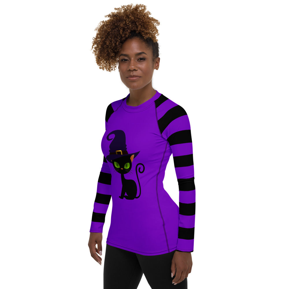 Witchy Kitty Women's Rash Guard