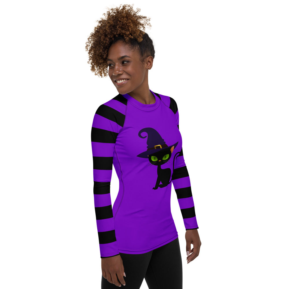 Witchy Kitty Women's Rash Guard