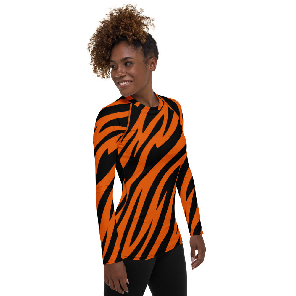 Tiger Stripe Women's Rash Guard