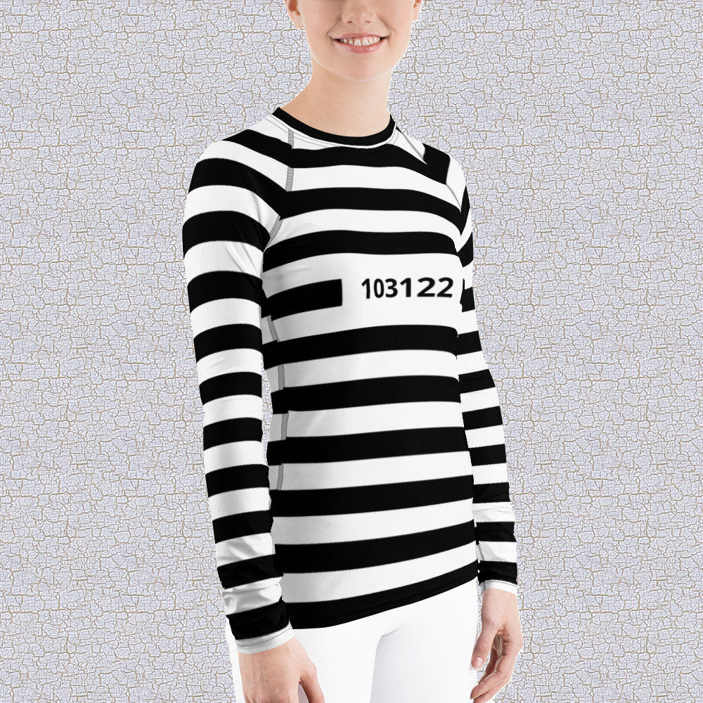 Prison Stripes Women's Rash Guard – Stonecrowe Trading Co.