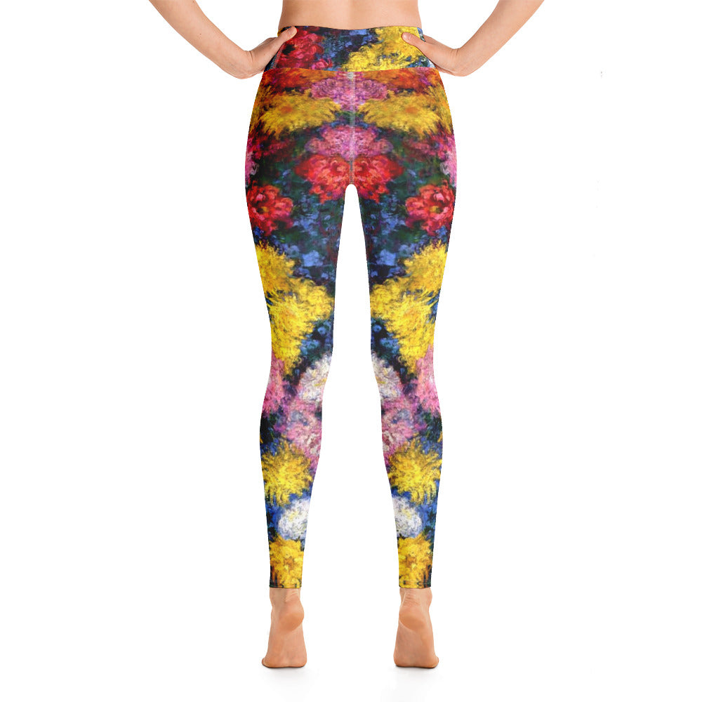 Monet's Carnations Yoga Leggings