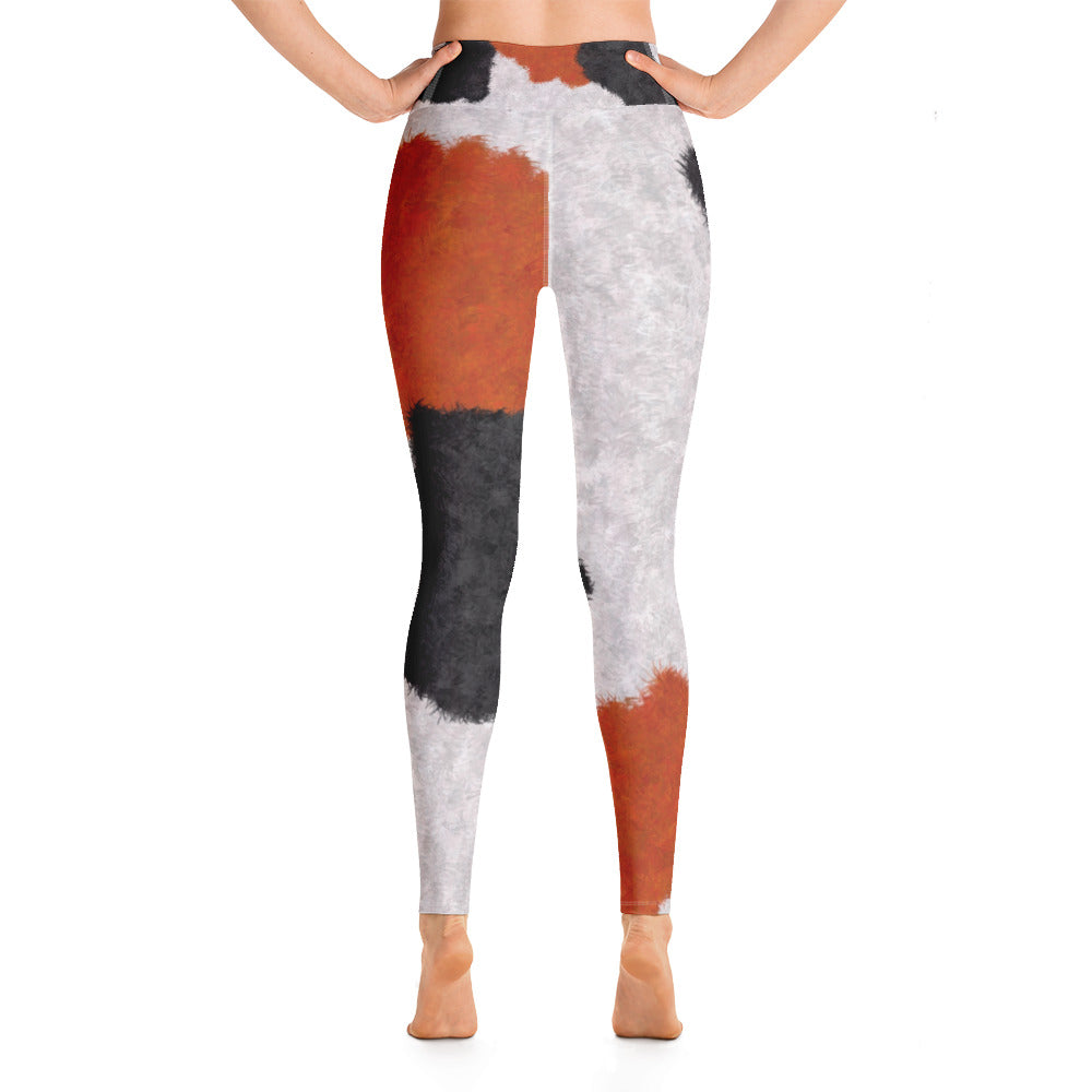 Calico Cat Fur Print Yoga Leggings