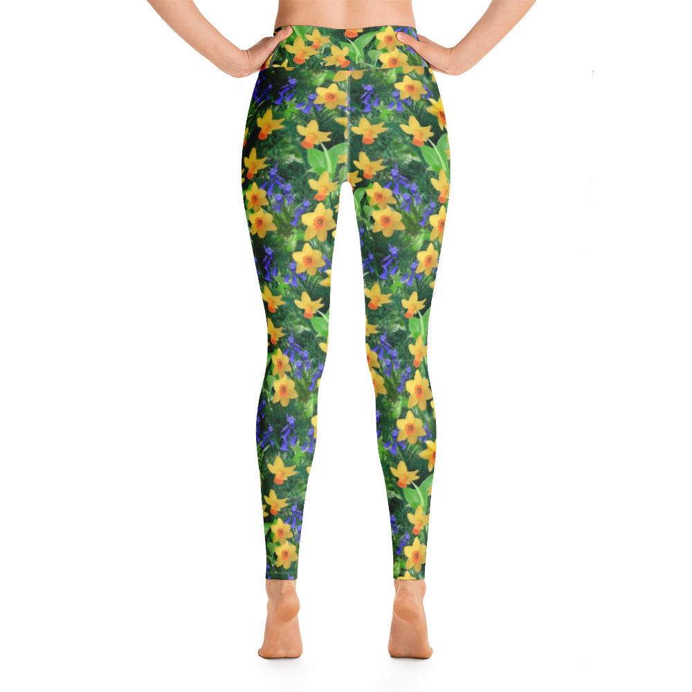 Daffodils and Bluebells Yoga Leggings