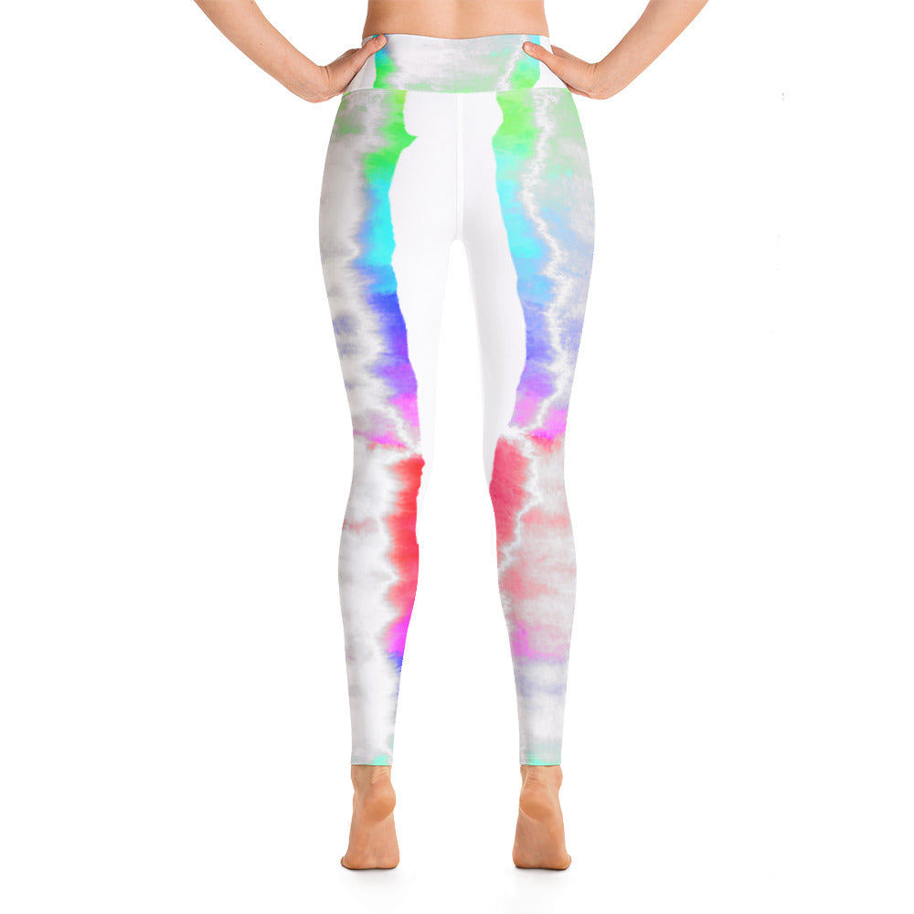 Pastel Tie Dye Print Yoga Leggings