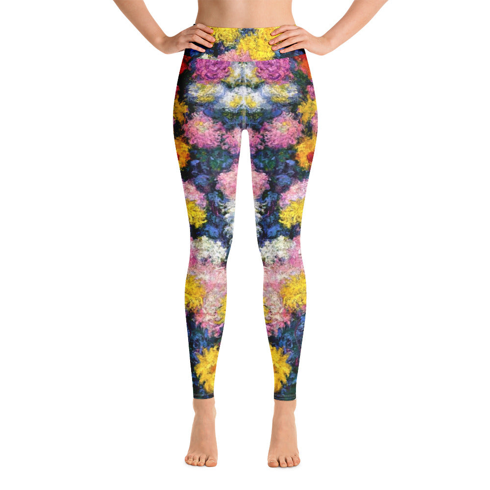 Monet's Carnations Yoga Leggings