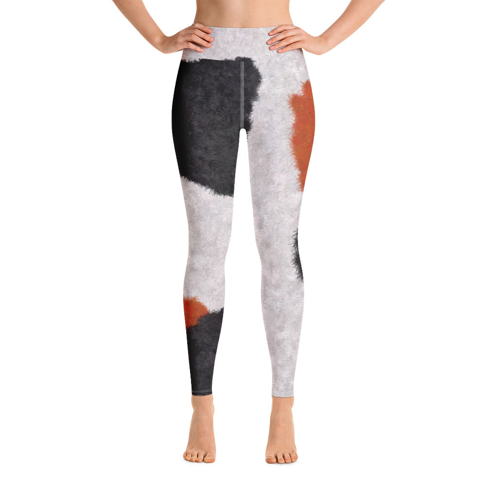 Calico Cat Fur Print Yoga Leggings