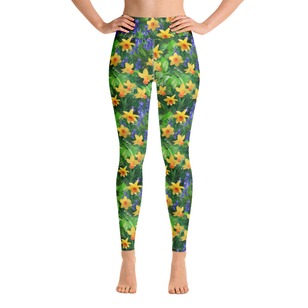 Daffodils and Bluebells Yoga Leggings