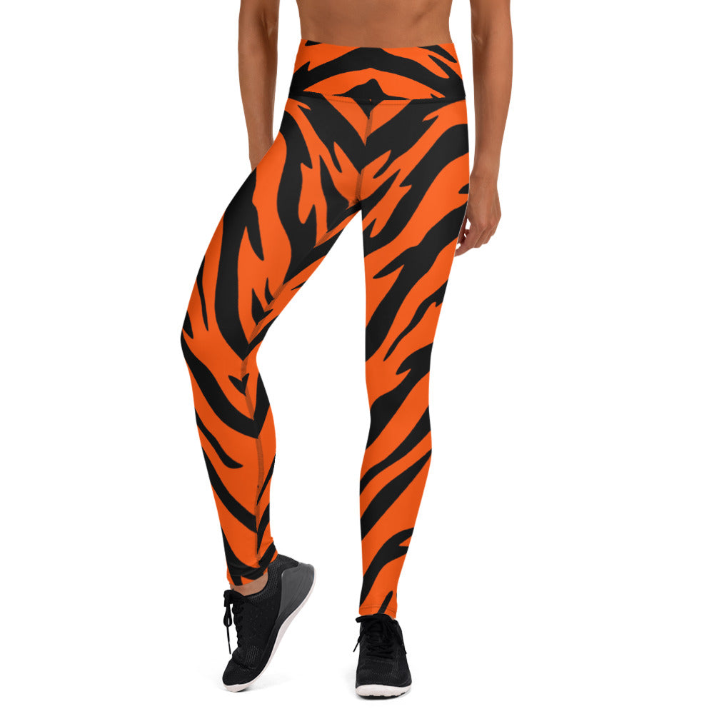 Bengal Tiger Stripe Yoga Leggings