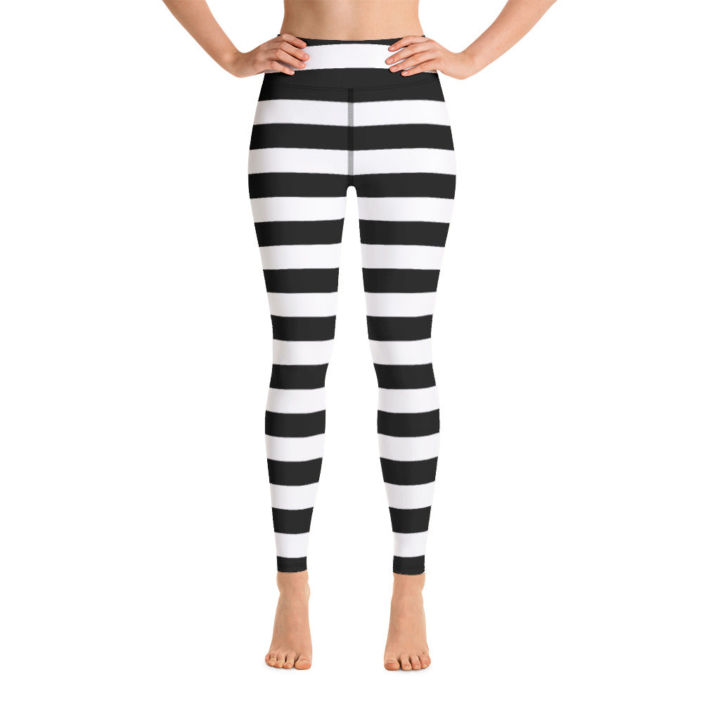 Prison Stripes Yoga Leggings