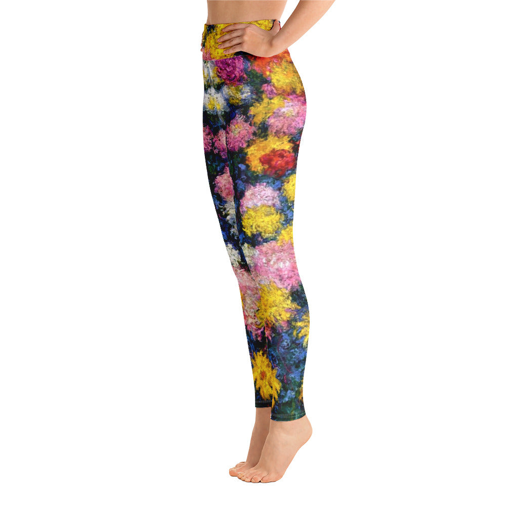 Monet's Carnations Yoga Leggings