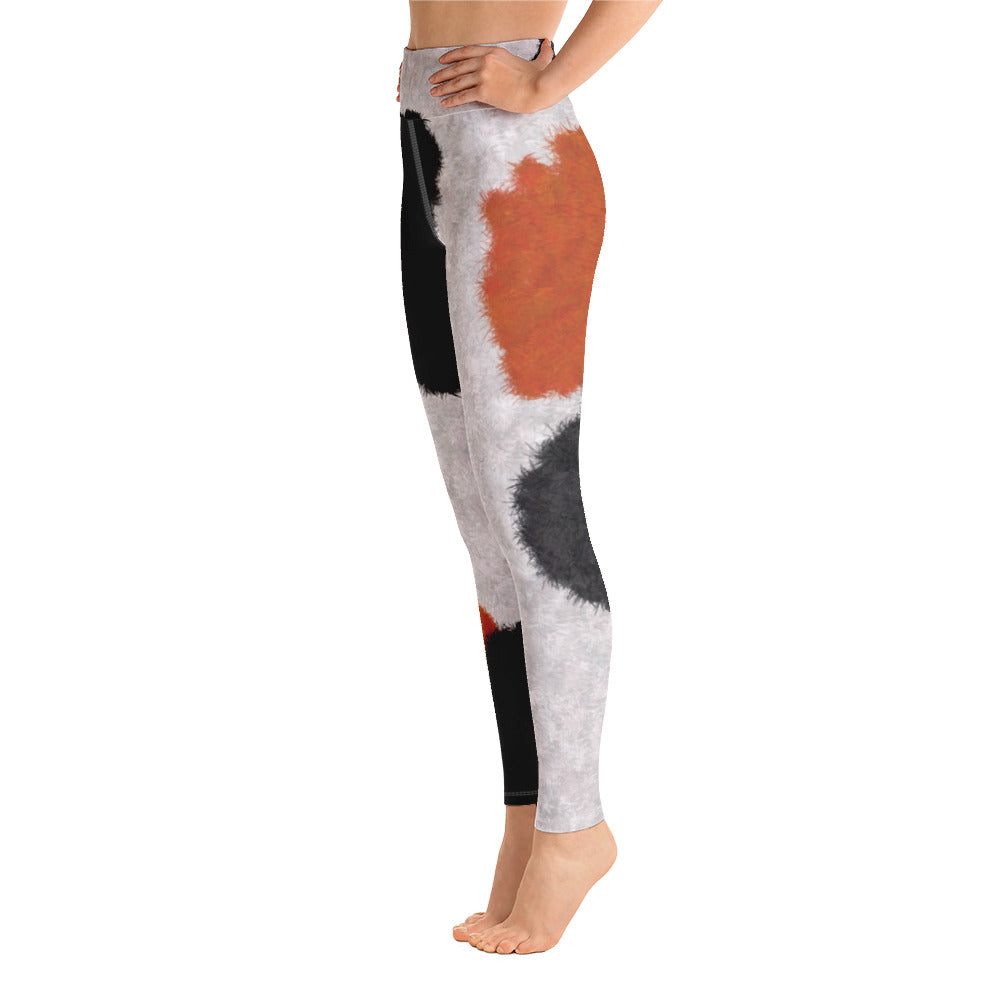 Calico Cat Fur Print Yoga Leggings