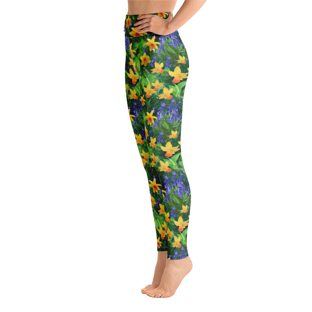 Daffodils and Bluebells Yoga Leggings