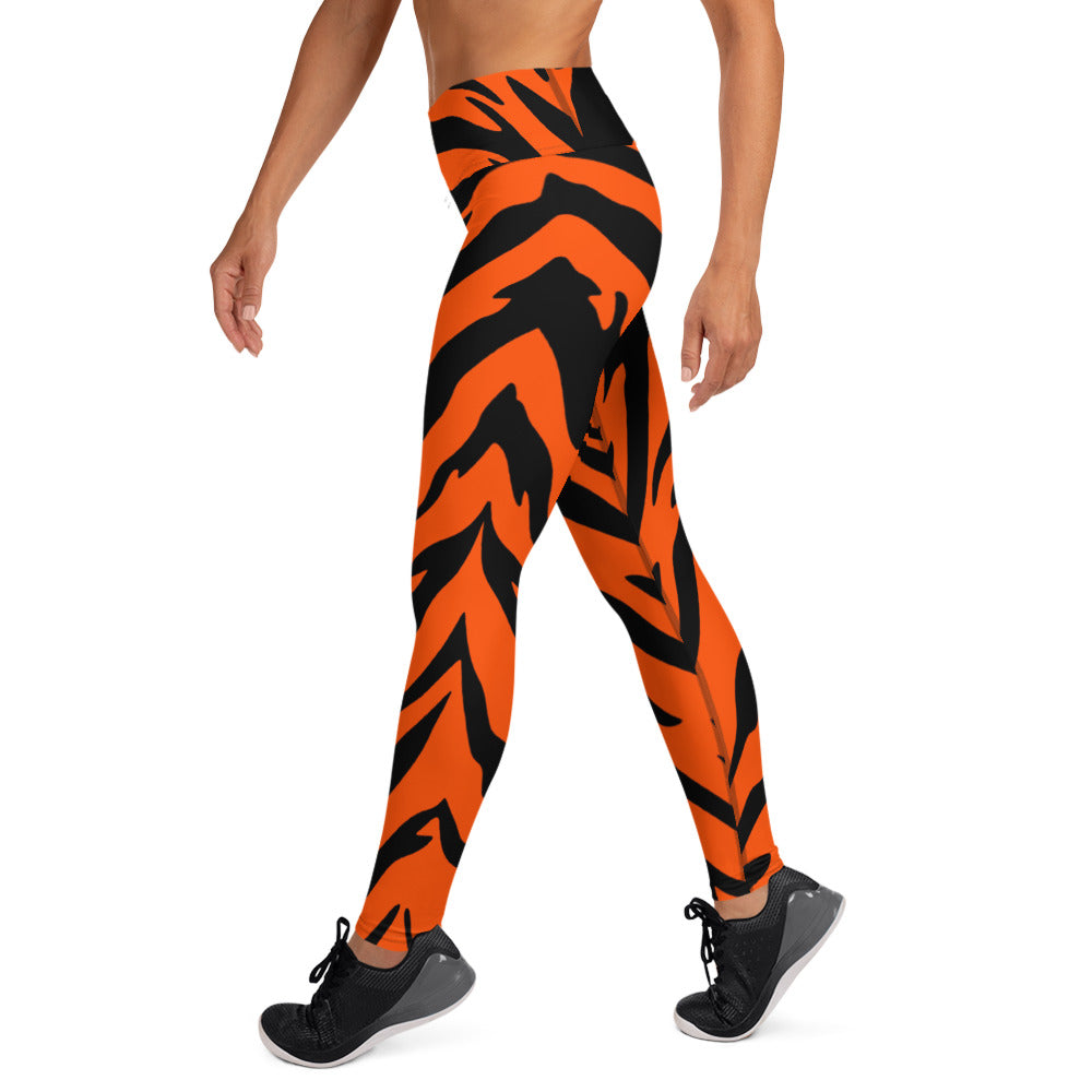 Bengal Tiger Stripe Yoga Leggings